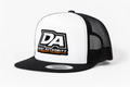 DA Embrace the Dust Series Yupoong Trucker Hat – White/Black