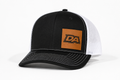DA Leather Patch Richardson 112 Trucker Hat - Black/White