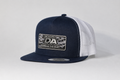 DA Camo Patch Yupoong Flat Bill Hat - Navy/White