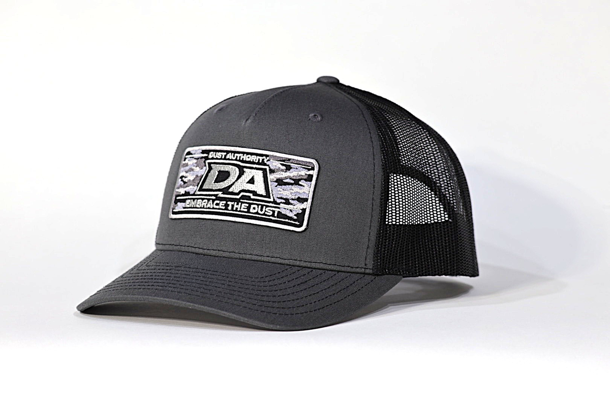 DA Camo Patch Richardson 112 Trucker Hat - Charcoal/Black