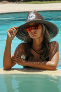 DA Circle Patch Straw Hat
