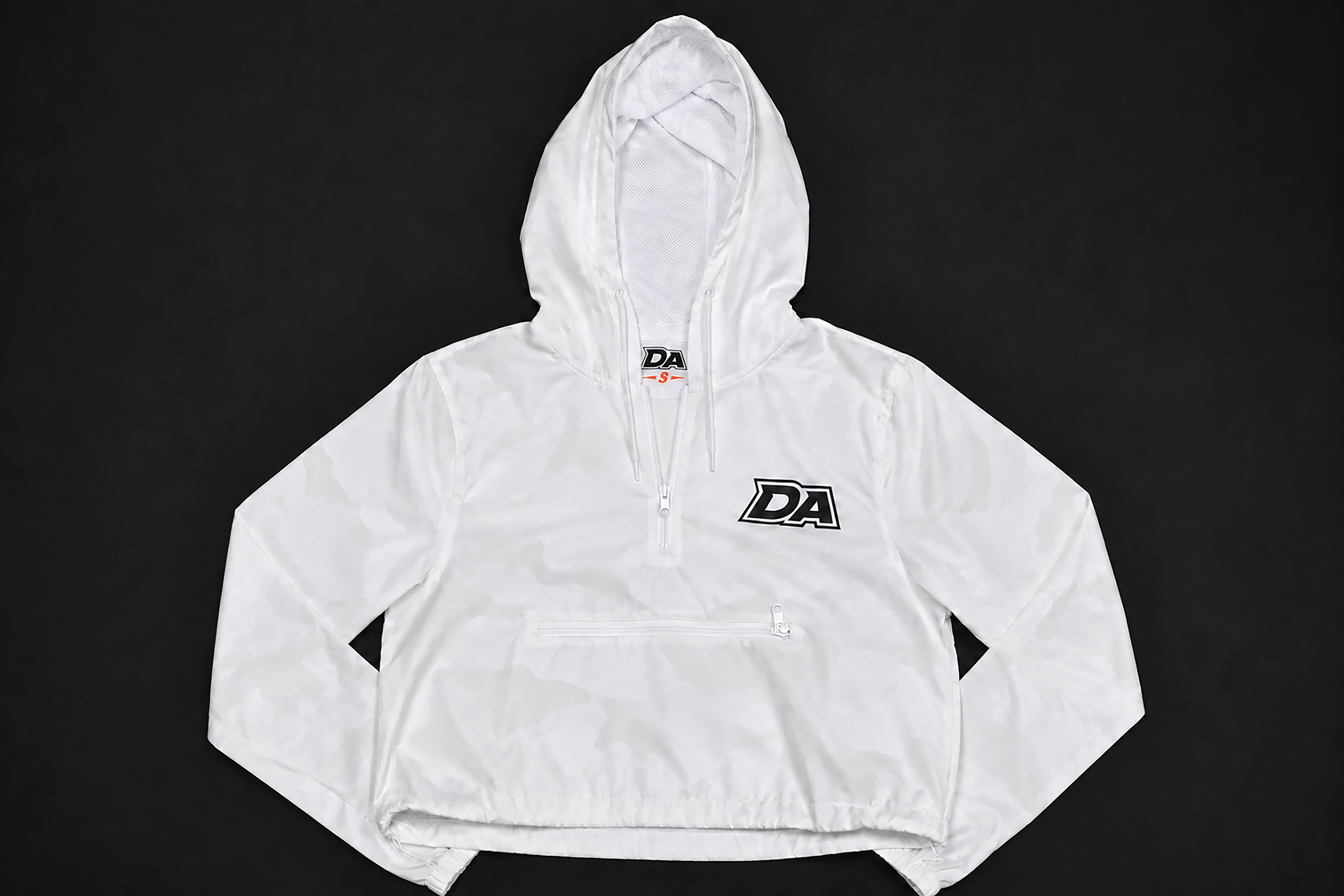 DA Women's White Camo Windbreaker